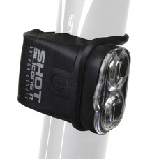 Фонарь мигалка задний Author Shot SILICONE R  (black/clear-lens) 12039160