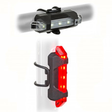 Фонарь мигалка набор Author A-Stake Mini USB, 12 lm 12040140