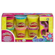 Hasbro Play-Doh Набор пластилина из 6 баночек с блёстками A5417