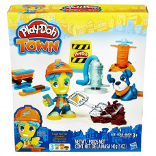 Hasbro Play-Doh Город: дорожный рабочий и щенок B3408/B5972