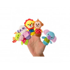 Набор игрушек на пальцы «Веселые зверушки», 5 шт., Baby team, 6+,  8715