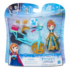 Disney Frozen Маленькая кукла Холодное сердце с аксессуарами «Анна на велосипеде» B5188/B5190