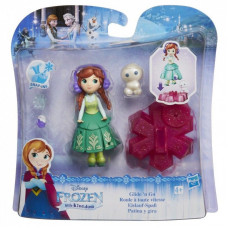 Disney Frozen Маленькая кукла Холодное Сердце на движущейся платформе-снежинке «Анна» B9874