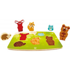 HAPE Пазл тактильный "Лесные животные"_E1621