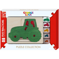 HAPE Серия пазлов George Luck: "5 тракторов" E6513