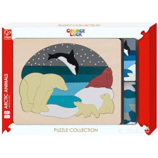 HAPE Двусторонний пазл серии George Luck: "Животные Африки " E6522