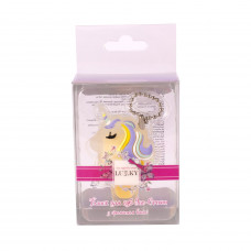 Lukky бальзам для губ Ice-cream Unicorn с нежным ароматом ванили 1,2 г, с подвеской-цепочкой, T16145