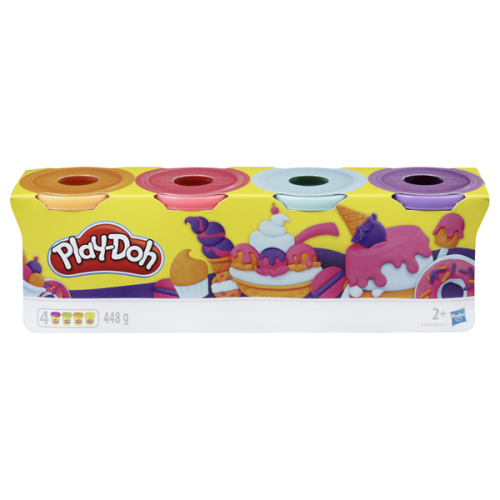 Hasbro Play-Doh Набор пластилина из 4х банок по 112 г, E4869 PD SWEET  B5517