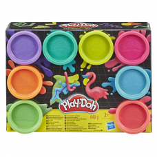 Hasbro Play-Doh Игровой Набор Плей-До 8 цветов NEON E5044/E5063