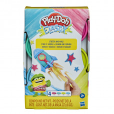 HasbroPD Набор из 4 баночек эластичного пластилина ELASTIX BRIGHT  E6967/E9864 