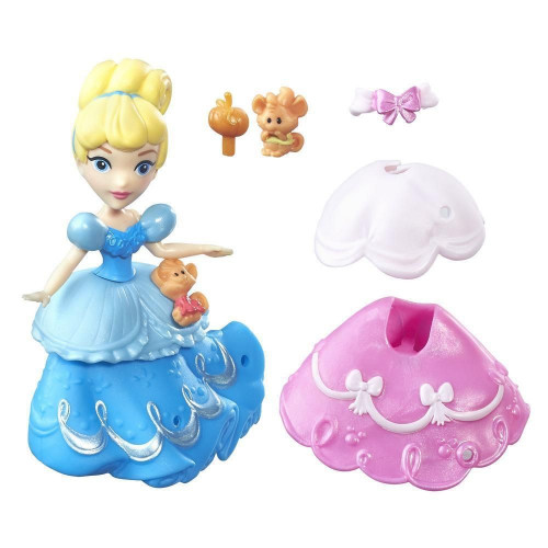 Disney Princess Маленькая кукла Золушка и модные аксессуары B7158