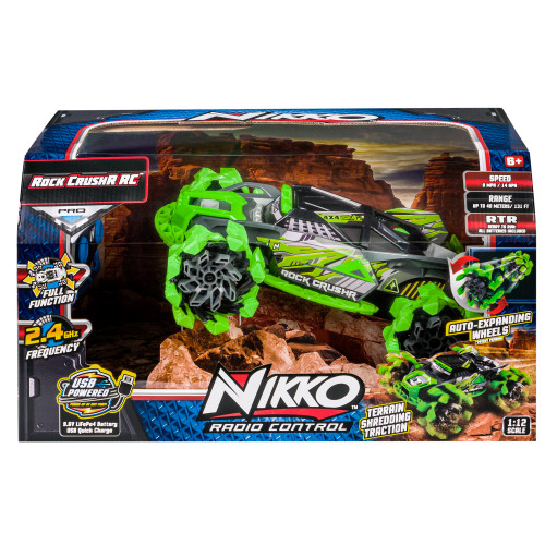 NIKKO Машинка на р/у "Rock CrushR Techno Green" 10211
