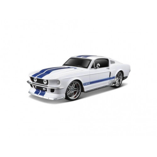 Автомодель Maisto (1:24) 1967 Ford Mustang GT белый металлик - тюнинг 31094 met. white