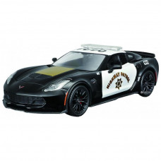 Автомодель Maisto (1:24) 2015 Chevrolet Corvette Z06 Полиция черный - тюнинг 32516 black