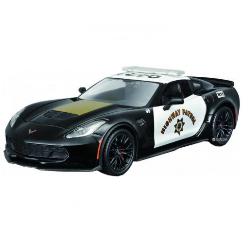 Автомодель Maisto (1:24) 2015 Chevrolet Corvette Z06 Полиция черный - тюнинг 32516 black