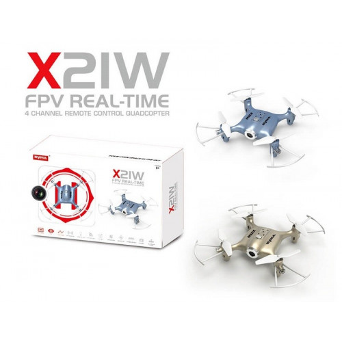 Квадрокоптер SYMA с 2,4 Ггц управлением и FPV-камерой  ( 13,5 cм)  X21W