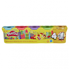 Hasbro PD Набор Золотых банок пластилина, 5шт GOLD E8142/E8144